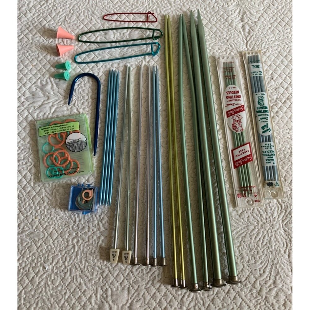 Susan Bates & Boye Knitting Needles Stitch Markers Stitch Holders Set #3